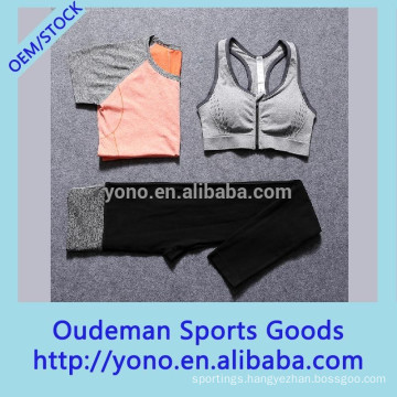 Hot selling stylish women fitness sport yoga bra and pants